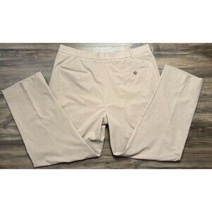 Walter Hagen Men's 11 Majors Core Golf Pants, Light Khaki, 38x32